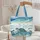 Sea Turtles Ocean Waves Seashells Starfish - Travel Essentials Ocean Lover Gift Quilted Tote Bag - 5