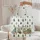 Outdoor Retro Camper Trailer Pine Trees Campfire Wildflowers - Camping Trip Gift Quilted Tote Bag - 5