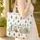 Outdoor Retro Camper Trailer Pine Trees Campfire Wildflowers - Camping Trip Gift Quilted Tote Bag - 4