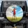 Woman in Red Dress Painting Blue Sky, Wildflower Field – Creative Spirit Car Decor Gift Spare Tire Cover - 1