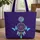 Ornate Golden Dreamcatcher Iridescent Butterfly Rose Floral Swirls Everyday Carry Gift Quilted Tote Bag - 1