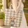 Baby Highland Cow Rustic Plaid Wildflower Sign - Farmhouse Everyday Carry Gift Quilted Tote Bag - 4