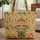 Wooden Sign Camper Van Scarecrow Campfire Wildflowers - Travel Essentials Gift for Camper Lover Quilted Tote Bag - 1