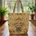 Wooden Sign Camper Van Scarecrow Campfire Wildflowers - Travel Essentials Gift for Camper Lover Quilted Tote Bag - 3