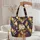 Black Women Period Attire Floral Wreath - Everyday Carry Gift for Her Quilted Tote Bag - 5