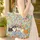 Pembroke Welsh Corgi Wildflower Floral Wreath - Everyday Carry Gift for Corgi Lover Quilted Tote Bag - 4