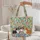Pembroke Welsh Corgi Wildflower Floral Wreath - Everyday Carry Gift for Corgi Lover Quilted Tote Bag - 5