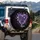 Lavender Heart Bouquet White Butterflies Dream - Meaningful Car Decor Gift Spare Tire Cover - 3