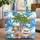 Beach Shells Starfish Umbrella Palm Trees Ocean Waves - Travel Essentials Gift for Beach Lovers Quilted Tote Bag - 1