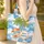 Beach Shells Starfish Umbrella Palm Trees Ocean Waves - Travel Essentials Gift for Beach Lovers Quilted Tote Bag - 4