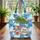 Beach Shells Starfish Umbrella Palm Trees Ocean Waves - Travel Essentials Gift for Beach Lovers Quilted Tote Bag - 3