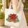 Poinsettia Holly Books Evergreen - Christmas Holiday Everyday Carry Gift Quilted Tote Bag - 4