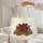 Poinsettia Holly Books Evergreen - Christmas Holiday Everyday Carry Gift Quilted Tote Bag - 5