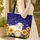 Personalized Smiling Sheep Sunflowers Starry Sky - Travel Essentials Quilted Tote Bag - 4