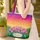 Sunset Sky Meadow Tulips Leaf Garland Hearts Stars - Everyday Carry Gift Quilted Tote Bag - 4