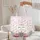 Japanese Pagoda Mountain Cherry Blossom Floral Wreath Personalized Name - Everyday Carry Gift Quilted Tote Bag - 5