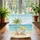 Palm Tree Beach Umbrella Starfish - Everyday Carry Beach Vacation Gift Quilted Tote Bag - 3