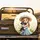 Blonde Girl Miniature Schnauzer Puppy Hydrangea - Dog Lover Gift Spare Tire Cover - 2
