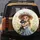 Blonde Girl Miniature Schnauzer Puppy Hydrangea - Dog Lover Gift Spare Tire Cover - 5