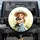 Blonde Girl Miniature Schnauzer Puppy Hydrangea - Dog Lover Gift Spare Tire Cover - 1