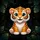 Fluffy Baby Tiger Cub Blue Eyes Jungle Night - Car Decor Gift for Animal Lover Spare Tire Cover - 6