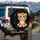 Fluffy Baby Tiger Cub Blue Eyes Jungle Night - Car Decor Gift for Animal Lover Spare Tire Cover - 3