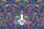 Organic Floral Leaf Cat Face Green Eyes - Everyday Carry Gift for Cat Lover Quilted Tote Bag - 7