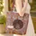 African Inspired Women Busts Tribal Jewelry Headwraps Curved Scroll Everyday Carry Gift Quilted Tote Bag - 4