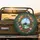 Snowy Mountain Lake Ornate Baroque Frame Wildflowers - Nature Lover Gift Spare Tire Cover - 2