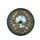 Snowy Mountain Lake Ornate Baroque Frame Wildflowers - Nature Lover Gift Spare Tire Cover - 4