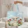 Personalized Baby Lamb Wildflowers Floral Wreath - Everyday Carry Gift Quilted Tote Bag - 5