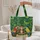 Jungle Monkeys Parrots Name Scroll Lush Foliage - Wildlife Lover Everyday Carry Gift Quilted Tote Bag - 5