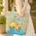 Personalized Name Beach Sun Sandcastle Flip Flops - Everyday Carry Gift Quilted Tote Bag - 4