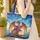 Majestic Purple Dragon Old Books Personalized - Fantasy Lover Everyday Carry Gift Quilted Tote Bag - 4