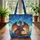 Majestic Purple Dragon Old Books Personalized - Fantasy Lover Everyday Carry Gift Quilted Tote Bag - 3