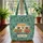 Vintage Camper Van Sunset Mountains Pine Trees Stars - Travel Essentials Camping Lover Gift Quilted Tote Bag - 3