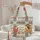 Red Yellow Folk Art Chickens Wildflower Garden Coop - Everyday Carry Gift Quilted Tote Bag - 5