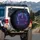 Majestic Purple Octopus DONT TREAD ON ME Cosmic Script - Dark Fantasy Fan Gift Spare Tire Cover - 3