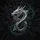 Silver Chrome Dragon Head Letter S with Dark Smoke - Fantasy Car Decor Gift for Enthusiasts Spare Tire Cover - 6