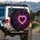 Glowing Heart Spiderweb Void - Vehicle Decor Gift Spare Tire Cover - 3