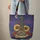 Night Sky Moon Pine Trees Ornate Guitar Sunflowers Roses - Everyday Carry Gift for Music Lover Quilted Tote Bag - 6