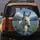 Majestic White Donkey Blue Flower Mountain - Farmhouse Decor Gift for Animal Lover Spare Tire Cover - 5