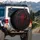 Gothic Demonic Emblem Skeletal Wings - Dark Fantasy Vehicle Accessory Spare Tire Cover - 3