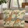 Giraffe Zebra Acacia Personalized Farmhouse Name Sign - Wildlife Lover Gift Quilted Tote Bag - 1