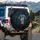 Glowing Skeletal Peace Hand Birds Bats - Road Trip Adventure Decor Spare Tire Cover - 3