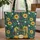 Ornate Vintage Sewing Machine Sunflowers Daisies - Daily Essentials Carry Gift Quilted Tote Bag - 1