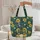 Ornate Vintage Sewing Machine Sunflowers Daisies - Daily Essentials Carry Gift Quilted Tote Bag - 5