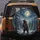 Grizzly Bear Snowy Forest Starry Night Full Moon - Wildlife Lover Gift Spare Tire Cover - 5