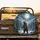 Grizzly Bear Snowy Forest Starry Night Full Moon - Wildlife Lover Gift Spare Tire Cover - 2