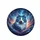 Majestic Blue White Fluffy Cat Swirling Nebula Cosmic Debris Deep Space - Cat Lover Gift Spare Tire Cover - 4